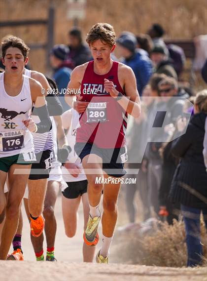 Thumbnail 1 in CHSAA 3A Cross Country Final photogallery.