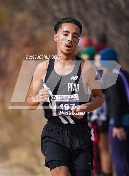 Thumbnail 2 in CHSAA 3A Cross Country Final photogallery.