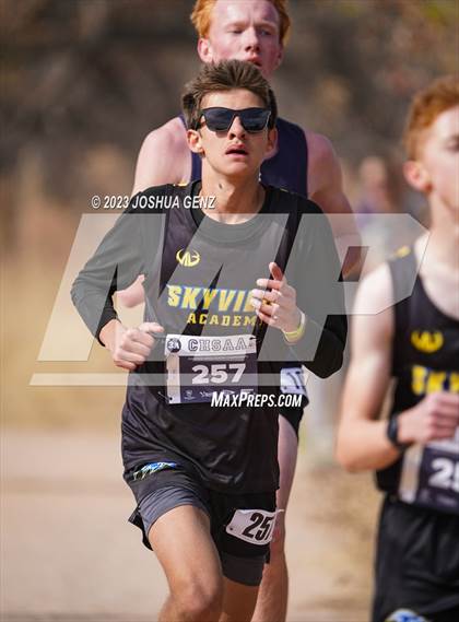 Thumbnail 1 in CHSAA 3A Cross Country Final photogallery.
