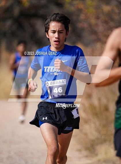 Thumbnail 1 in CHSAA 3A Cross Country Final photogallery.
