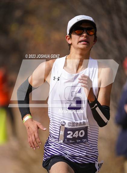 Thumbnail 2 in CHSAA 3A Cross Country Final photogallery.