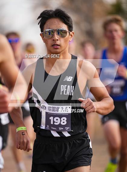 Thumbnail 2 in CHSAA 3A Cross Country Final photogallery.