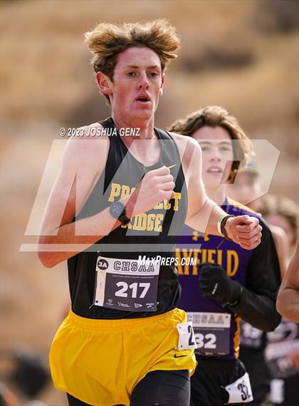 Thumbnail 2 in CHSAA 3A Cross Country Final photogallery.