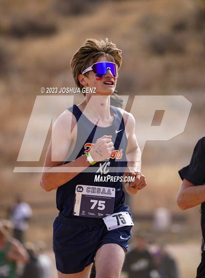 Thumbnail 2 in CHSAA 3A Cross Country Final photogallery.