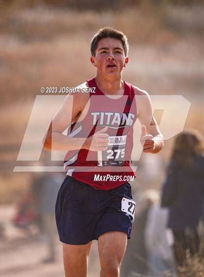 Thumbnail 1 in CHSAA 3A Cross Country Final photogallery.