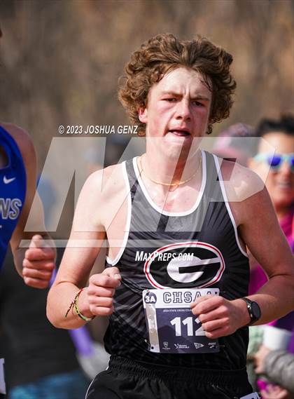 Thumbnail 1 in CHSAA 3A Cross Country Final photogallery.