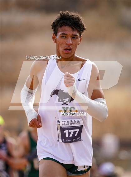 Thumbnail 1 in CHSAA 3A Cross Country Final photogallery.