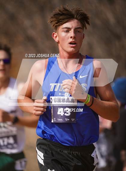 Thumbnail 1 in CHSAA 3A Cross Country Final photogallery.