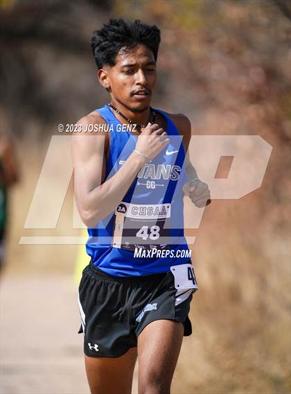 Thumbnail 1 in CHSAA 3A Cross Country Final photogallery.
