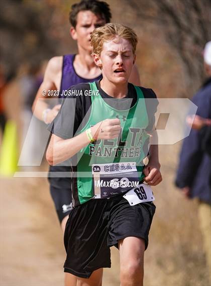 Thumbnail 2 in CHSAA 3A Cross Country Final photogallery.