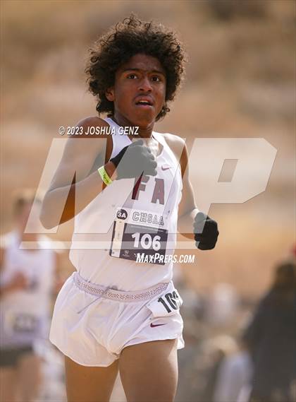 Thumbnail 2 in CHSAA 3A Cross Country Final photogallery.