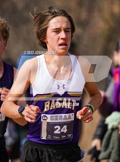 Thumbnail 2 in CHSAA 3A Cross Country Final photogallery.