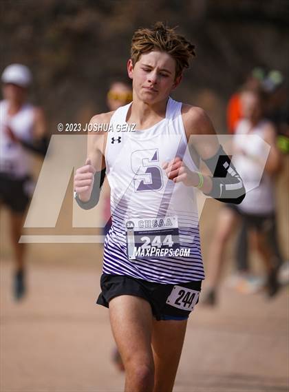 Thumbnail 1 in CHSAA 3A Cross Country Final photogallery.