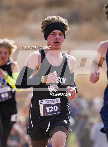 Thumbnail 2 in CHSAA 3A Cross Country Final photogallery.