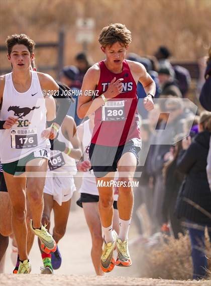 Thumbnail 2 in CHSAA 3A Cross Country Final photogallery.