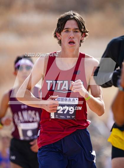 Thumbnail 2 in CHSAA 3A Cross Country Final photogallery.