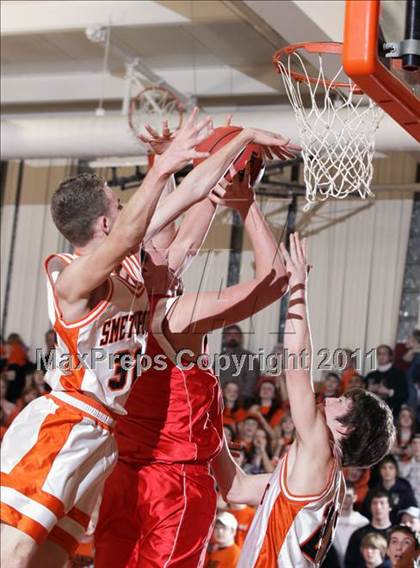 Thumbnail 2 in Cameron County vs Smethport @ Port Allegany (NTL Semifinal) photogallery.