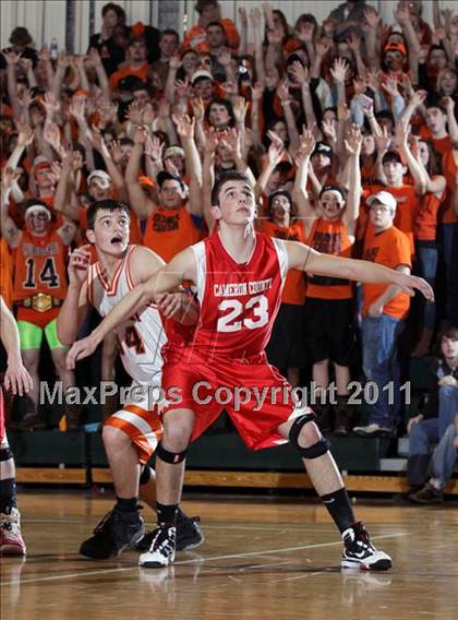Thumbnail 1 in Cameron County vs Smethport @ Port Allegany (NTL Semifinal) photogallery.
