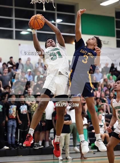 Thumbnail 3 in East Mecklenburg @ Myers Park (NCHSAA 4A Round 2) photogallery.
