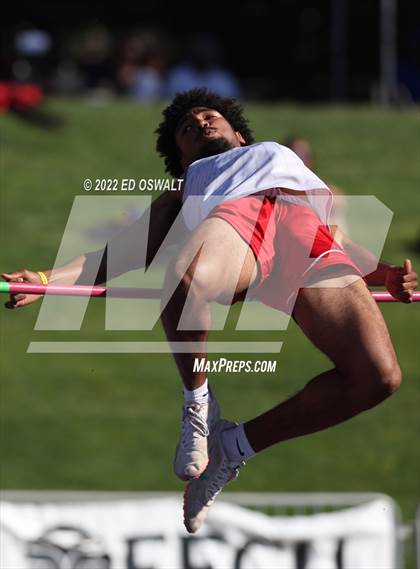 Thumbnail 2 in CIF State Track and Field Championship (Boys High Jump) photogallery.