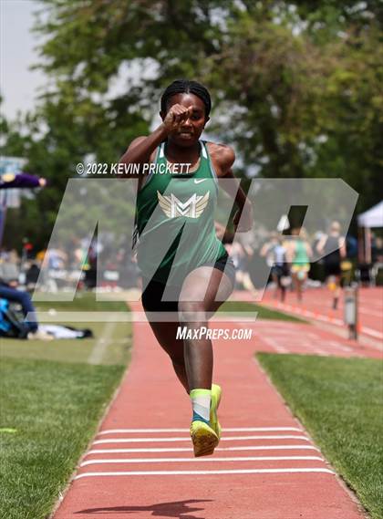 Thumbnail 2 in CHSAA Track & Field 5A Championships (Girls Triple Jump) photogallery.