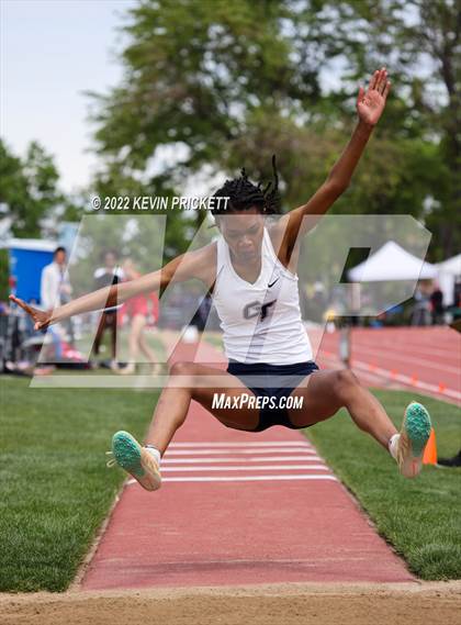 Thumbnail 2 in CHSAA Track & Field 5A Championships (Girls Triple Jump) photogallery.