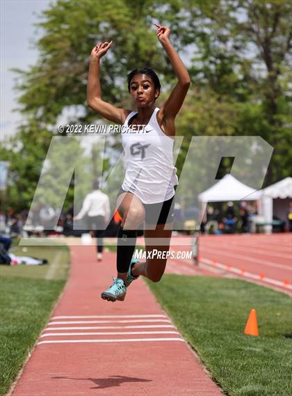 Thumbnail 3 in CHSAA Track & Field 5A Championships (Girls Triple Jump) photogallery.