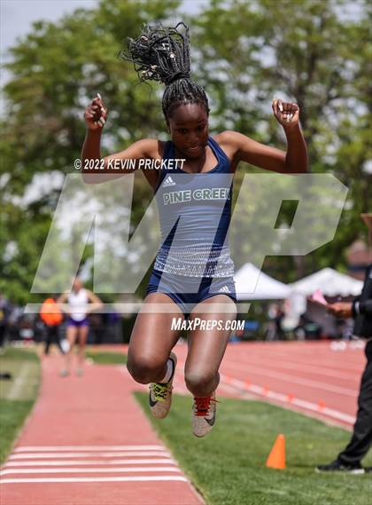 Thumbnail 1 in CHSAA Track & Field 5A Championships (Girls Triple Jump) photogallery.