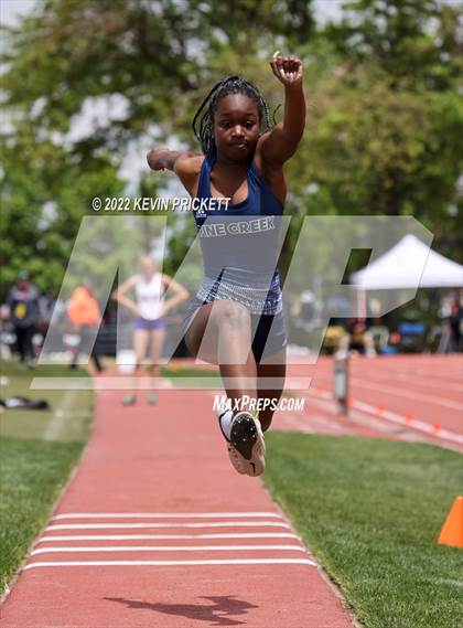Thumbnail 2 in CHSAA Track & Field 5A Championships (Girls Triple Jump) photogallery.