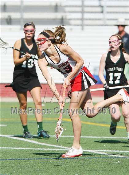 Thumbnail 2 in St. John's vs Cedar Park (TGHSLL D1 Quarterfinals) photogallery.