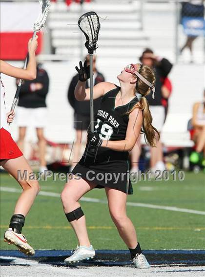 Thumbnail 2 in St. John's vs Cedar Park (TGHSLL D1 Quarterfinals) photogallery.