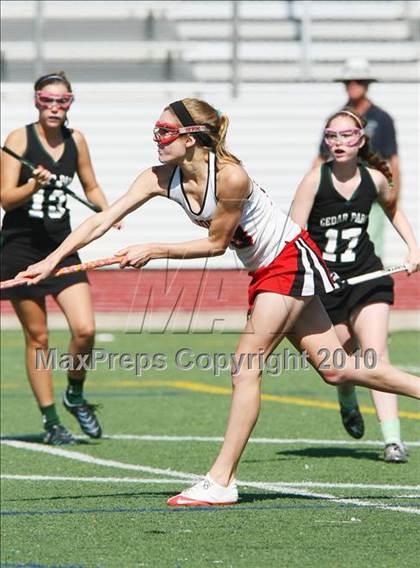Thumbnail 1 in St. John's vs Cedar Park (TGHSLL D1 Quarterfinals) photogallery.