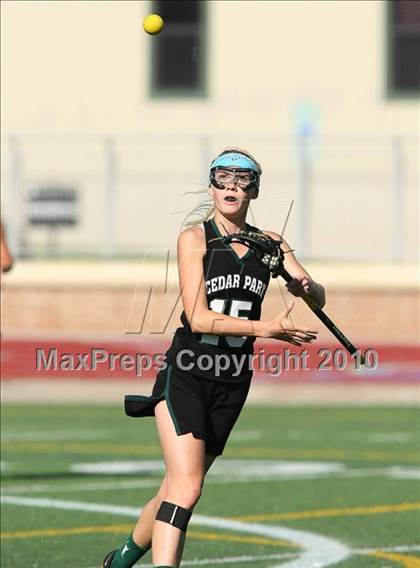 Thumbnail 3 in St. John's vs Cedar Park (TGHSLL D1 Quarterfinals) photogallery.