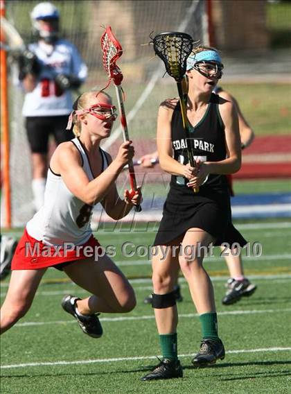 Thumbnail 2 in St. John's vs Cedar Park (TGHSLL D1 Quarterfinals) photogallery.