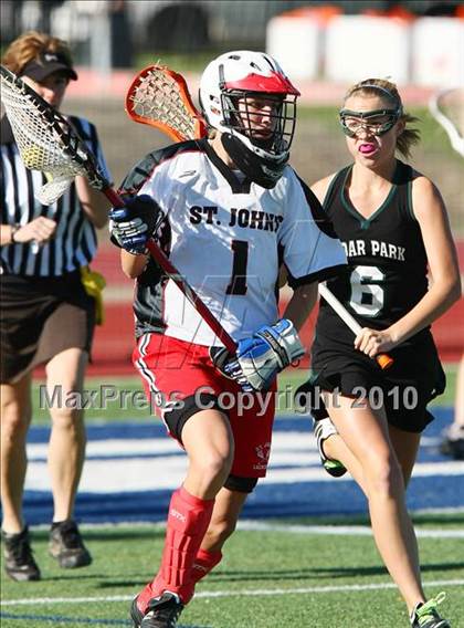 Thumbnail 1 in St. John's vs Cedar Park (TGHSLL D1 Quarterfinals) photogallery.