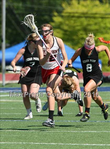 Thumbnail 1 in St. John's vs Cedar Park (TGHSLL D1 Quarterfinals) photogallery.