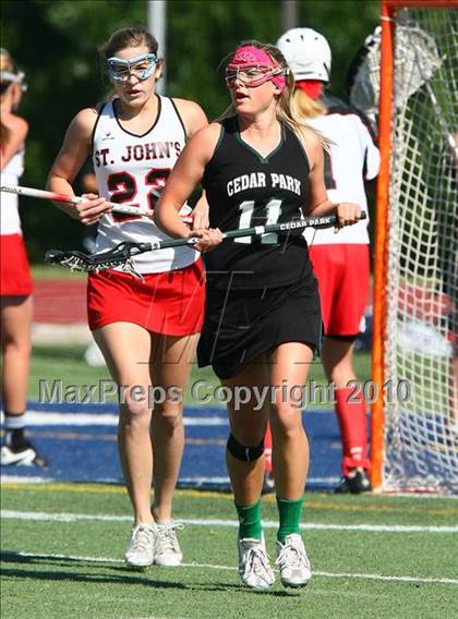 Thumbnail 1 in St. John's vs Cedar Park (TGHSLL D1 Quarterfinals) photogallery.