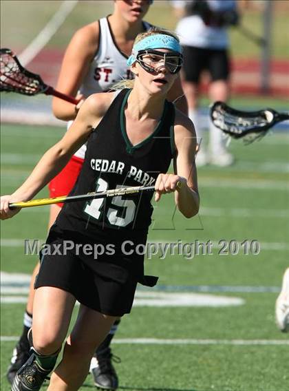 Thumbnail 2 in St. John's vs Cedar Park (TGHSLL D1 Quarterfinals) photogallery.