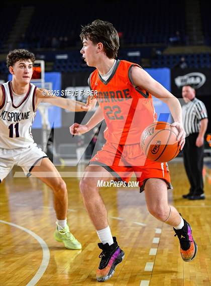 Thumbnail 3 in Monroe @ Mt. Spokane (WIAA State 3A Round of 12) photogallery.