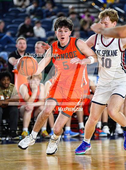 Thumbnail 1 in Monroe @ Mt. Spokane (WIAA State 3A Round of 12) photogallery.