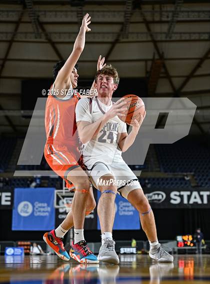 Thumbnail 2 in Monroe @ Mt. Spokane (WIAA State 3A Round of 12) photogallery.