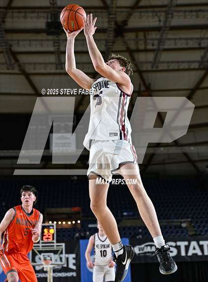Thumbnail 3 in Monroe @ Mt. Spokane (WIAA State 3A Round of 12) photogallery.