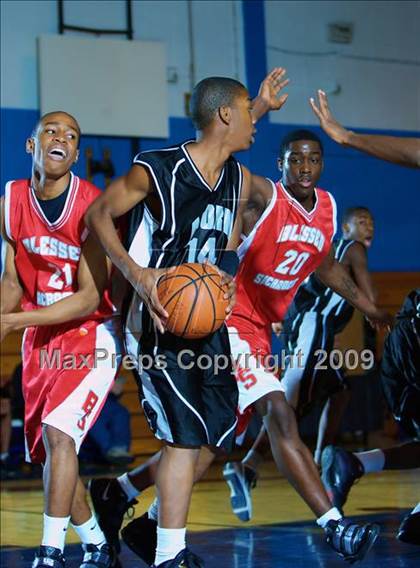 Thumbnail 1 in Acorn vs Blessed Sacrament (Queens Jam Christmas Classic) photogallery.