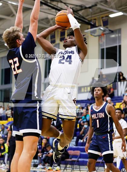 Thumbnail 1 in Milton vs. Pebblebrook (Tournament of Champions Holiday Classic) photogallery.