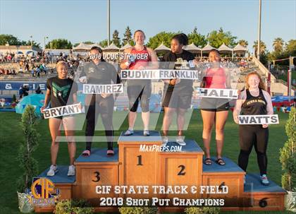 Thumbnail 1 in CIF State Track and Field Championship Awards (Girls Track and Field Events) photogallery.