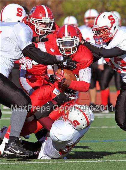 Thumbnail 1 in Cardinal Spellman @ St. John the Baptist (CHSFL Class A Semifinal) photogallery.