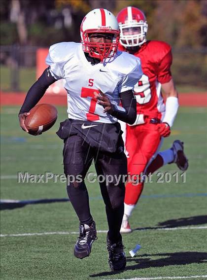 Thumbnail 1 in Cardinal Spellman @ St. John the Baptist (CHSFL Class A Semifinal) photogallery.
