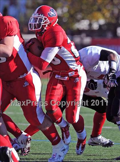Thumbnail 1 in Cardinal Spellman @ St. John the Baptist (CHSFL Class A Semifinal) photogallery.