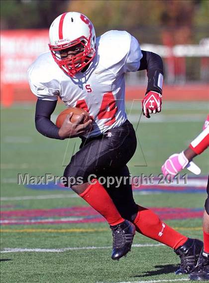 Thumbnail 1 in Cardinal Spellman @ St. John the Baptist (CHSFL Class A Semifinal) photogallery.