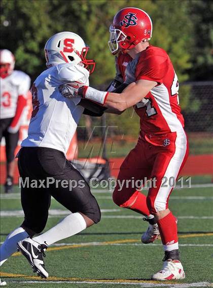 Thumbnail 1 in Cardinal Spellman @ St. John the Baptist (CHSFL Class A Semifinal) photogallery.